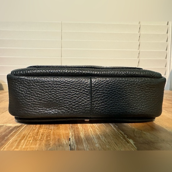 Black caviar leather rose gold hardware single flap designer bag by Virsa bag - Picture 7 of 10